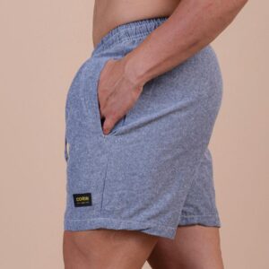 Short linho cinza mesclado P