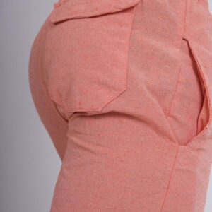 Short linho salmao M