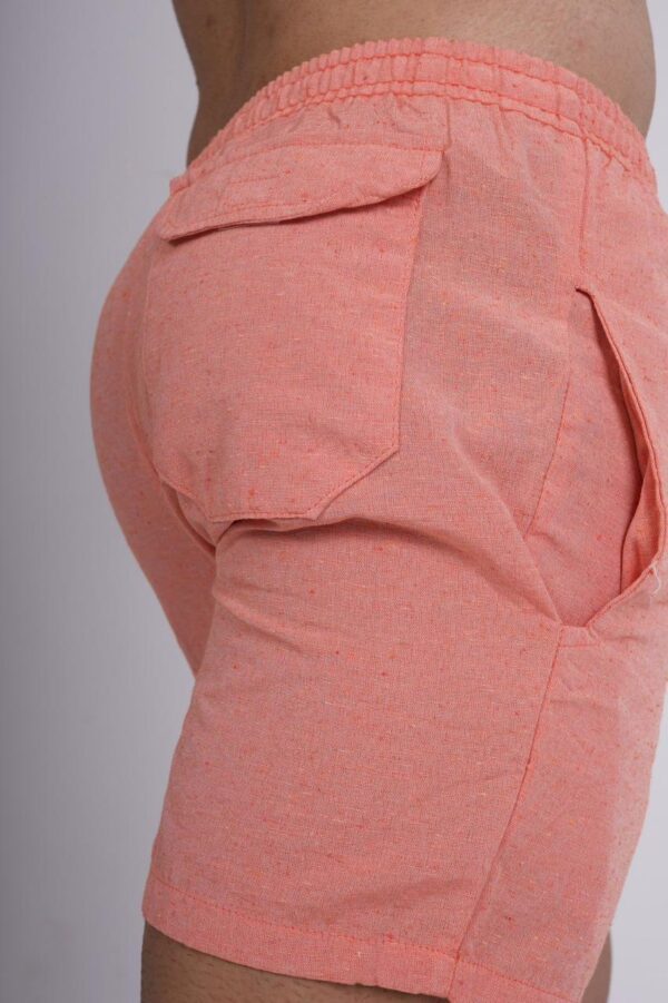 Short linho salmao M