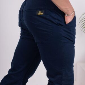 calça jogguer com torçal azul marinho G