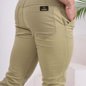 calça jogguer com torçal verde oliva P