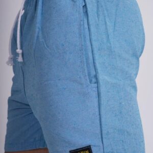 short linho azul P