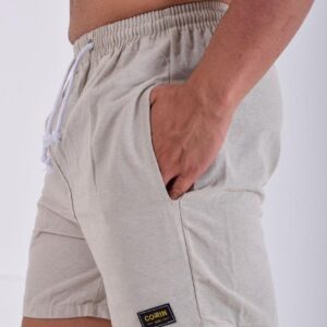 short linho bege G