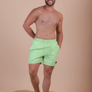 short linho verde limao
