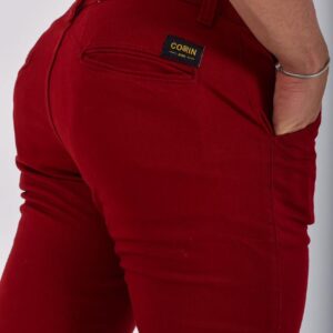 calça masculino esporte fino vermelho 46